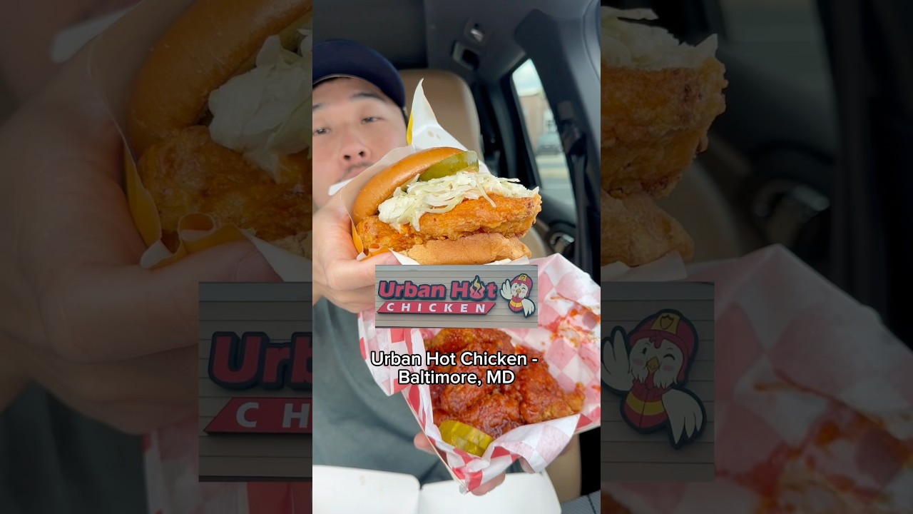 Rating wings at Urban Hot Chicken in Baltimore, MD