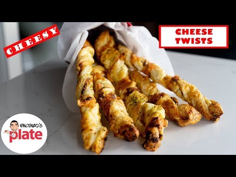 CHEESE TWISTS RECIPE | Super Easy Puff Pastry Cheesy Twists