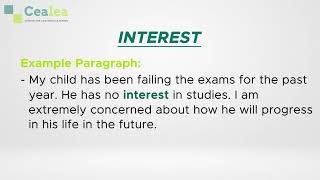 Thumbnail Learn How to Use Interest - Interest meaning, synonyms, antonyms, and example sentences.