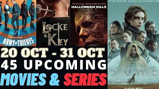 Upcoming Movies & Web Series Oct 20  - 31 Oct | Dune | Locke & Key 2 | Army of Thieves | Faheem Taj