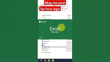Tạo form login bằng VBA excel #vba