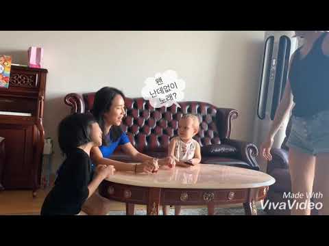 Freeze challenge with a toddler 아기랑 놀아주기