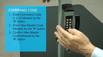 E-Plex 3000 Series Lock - Change the Master User Access Code