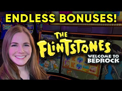 AMAZING Run! Flintstones Slot Machine! Endless BONUSES!