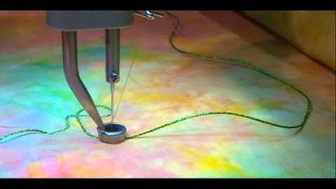 How To Do Couching with Kreinik threads on a Longarm Quilting Machine