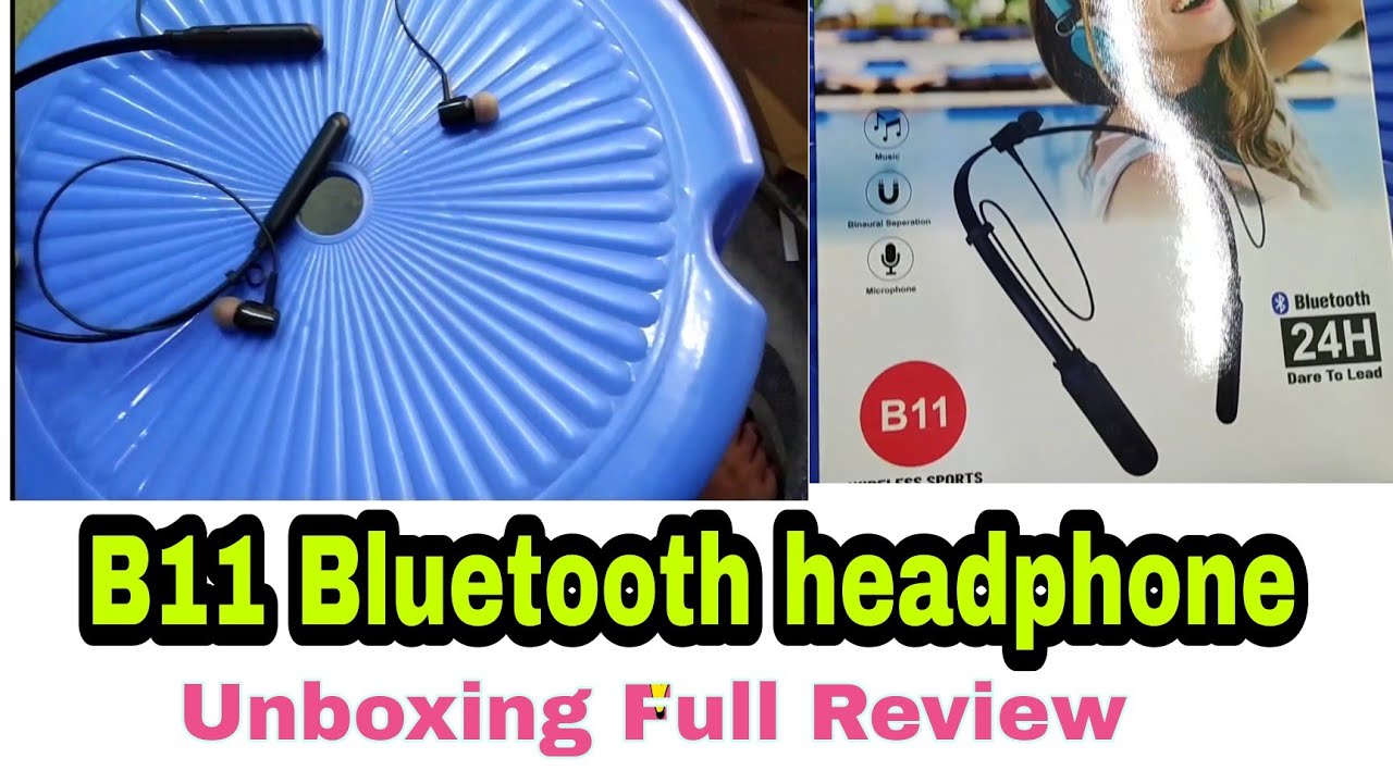 B11 Neckband Sports wireless SSB1 Bluetooth Headset Unboxing Full Review Low Price YouTube