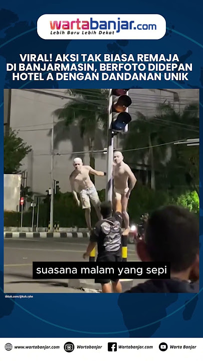 Viral! Teenagers in Banjarmasin Take Unusual Action: Photo in Front of Hotel A with Unique Makeup