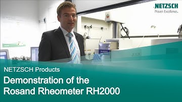 NETZSCH Demonstration of the Rosand Rheometer RH2000