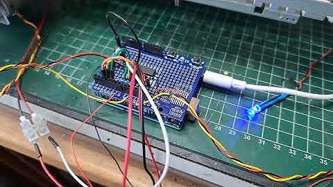 Test setup of the Transfer Table converted to Arduino control. See the text below this Video!!!.