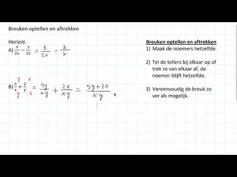 Breuken - Breuken optellen en aftrekken (3 HAVO)