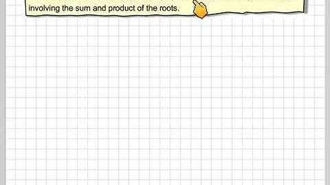 Forming new cubic equations using the sum and product of roots