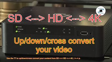 How to use T7 player to Up convert your video from SD to HD, from HD to 4K (up to 60p) & vice versa.