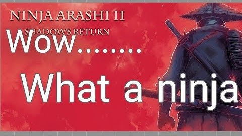 NINJA ARASHI 2 SHADOWS RETURN Act 1 Level 3 Gameplay Without Dying 