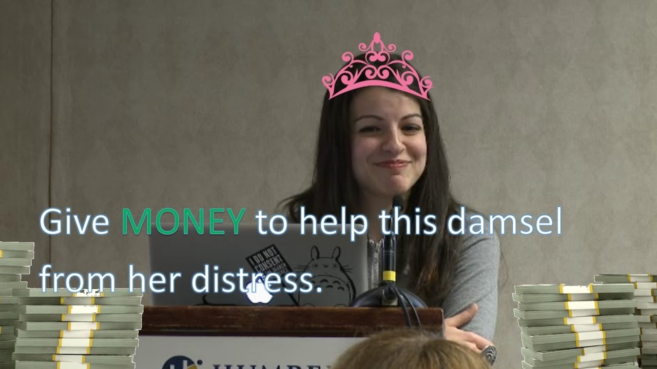 Anita Sarkeesian is tried of talking about the damsel in distress trope ...