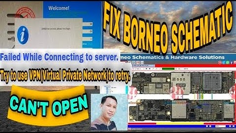ដោះស្រាយបញ្ហាកម្មវិធីមើលសេម៉ាបើកមិនចេញ/BORNEO SCHEMATIC ERROR FIX WORK 1OO%