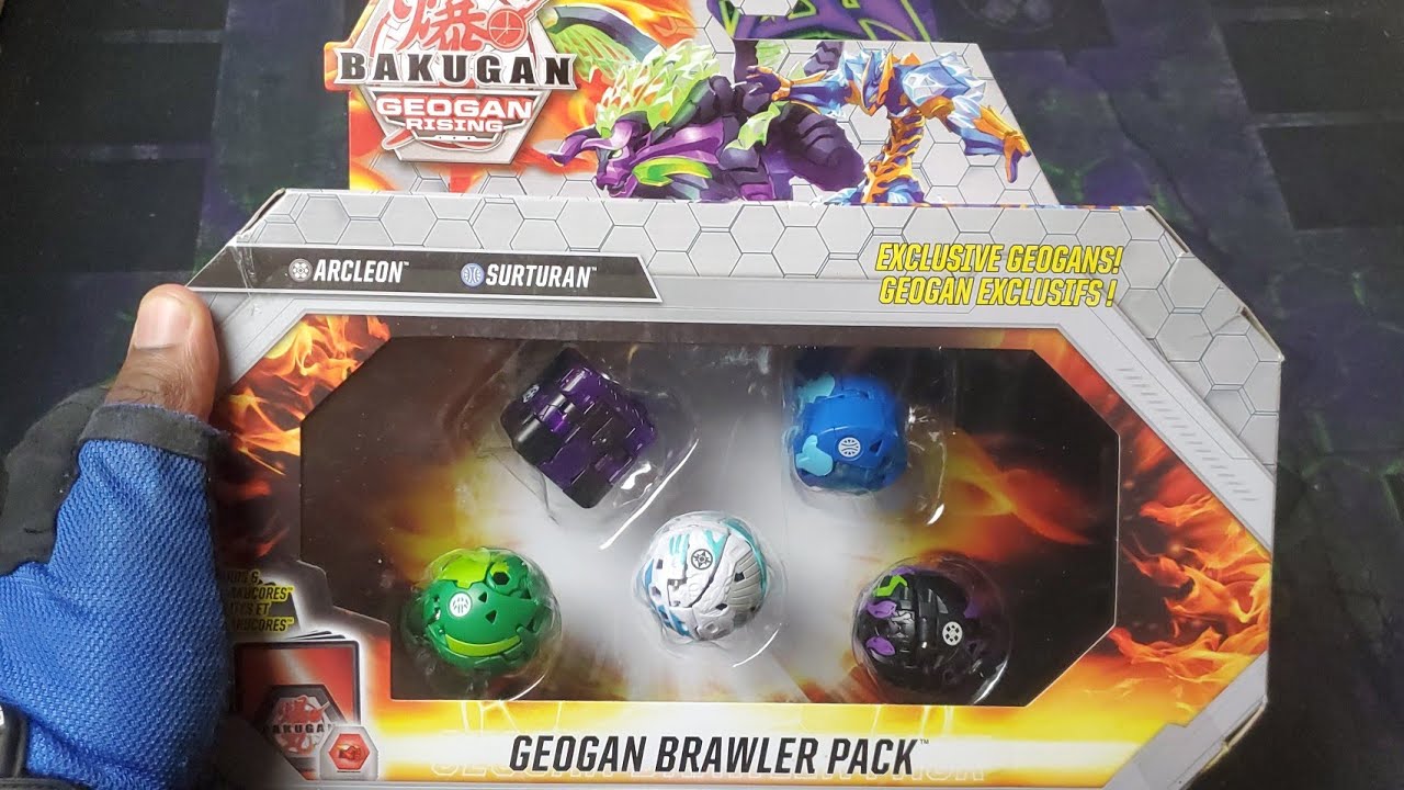 NEW BAKUGAN GEOGAN RISING ARCLEON SURTURAN GEOGAN BRAWLER PACK UNBOXING!