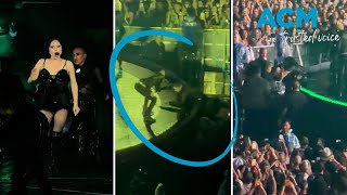 Lady Gaga halts Sydney performance after dancer fell off stage Content