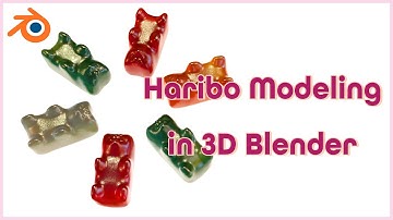 Haribo Modeling in 3D Blender