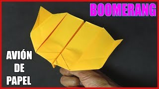 Como Hacer Un Avion De Papel Boomerang Paso A Paso Facil Paper Airplane John Collins Youtube