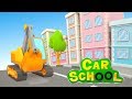 La scuola dei camion  ruspe e escavatori  car school  cartoni animati per bambini