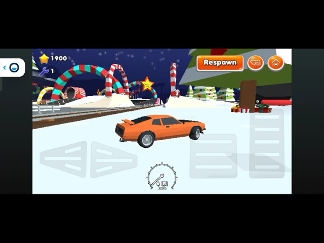 Playing Crazy Cars on Poki (Christmas Edition) 