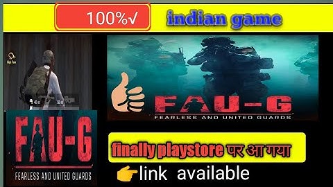 ✅ Finally Faug Game Is Release on playstore-Download Link-Faug Released -Faug Gameplay soon