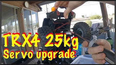 Traxxas TRX4 Servo upgrade: 25kg amazon servo