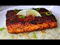 How to make CRISPY SKIN Salmon Perfectly Every Time| Cajun Blackened Salmon Recipe