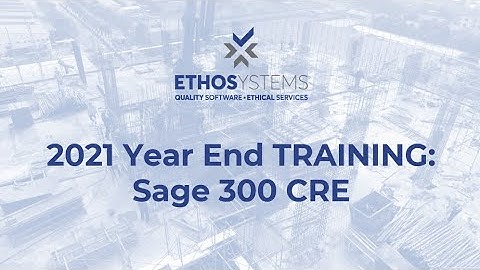 2021 YE Training Sage CRE