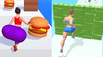 Twerk Race 3D VS Muscle Rush - All Levels Speedrun Gameplay