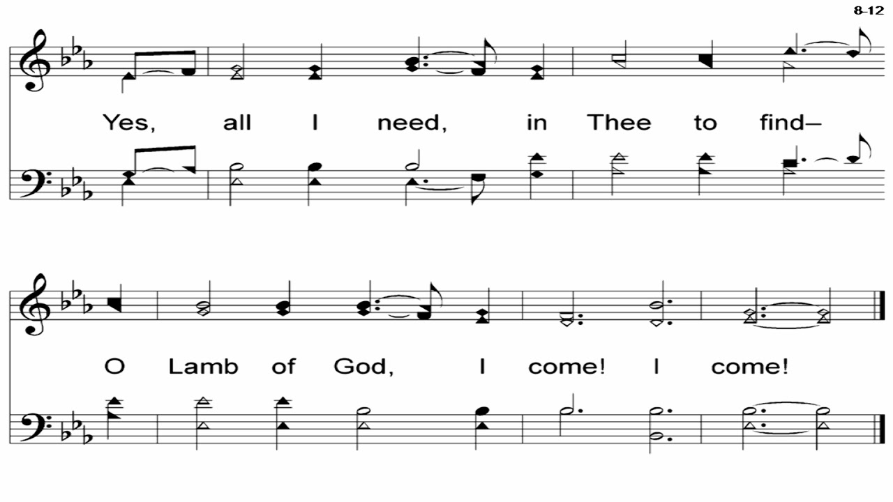 Just As I Am (6 Verses) - A Cappella Hymn - YouTube