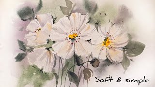 The Secret to Soft & Dreamy Watercolor Flowers (Easy Tutorial) screenshot 4