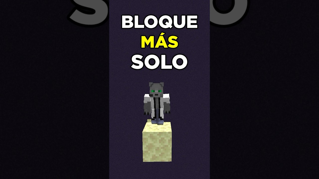😭 El BLOQUE MÁS SOLO de #minecraft