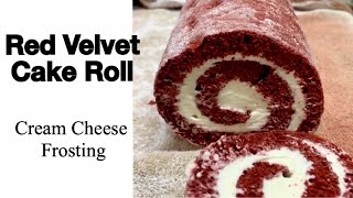 Holiday Cake | Red Velvet Roll!