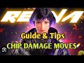 Reina Chip Damge Moves I Reina Guide Tekken 8 I Reina Tips and Trics I How to play Reina