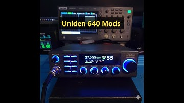 Uniden 640 CB Radio Mods - TFT display, Si5351 DDS as VFO with a TCXO using Arduino ESP32