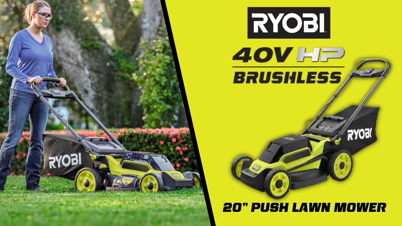 RYOBI 40V HP Brushless 20 Push Lawn Mower 