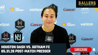 Midfielder Danny Colaprico: Houston Dash Postgame Presser vs. Gotham FC | 05.31.26