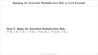 Applying the Extended Multiplication Rule to Sequential Events