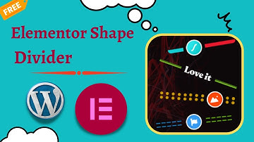 Elementor Shape Divider|Elementor Divider Widget|Elementor Tutorial| Elementor Beginners Tutorial