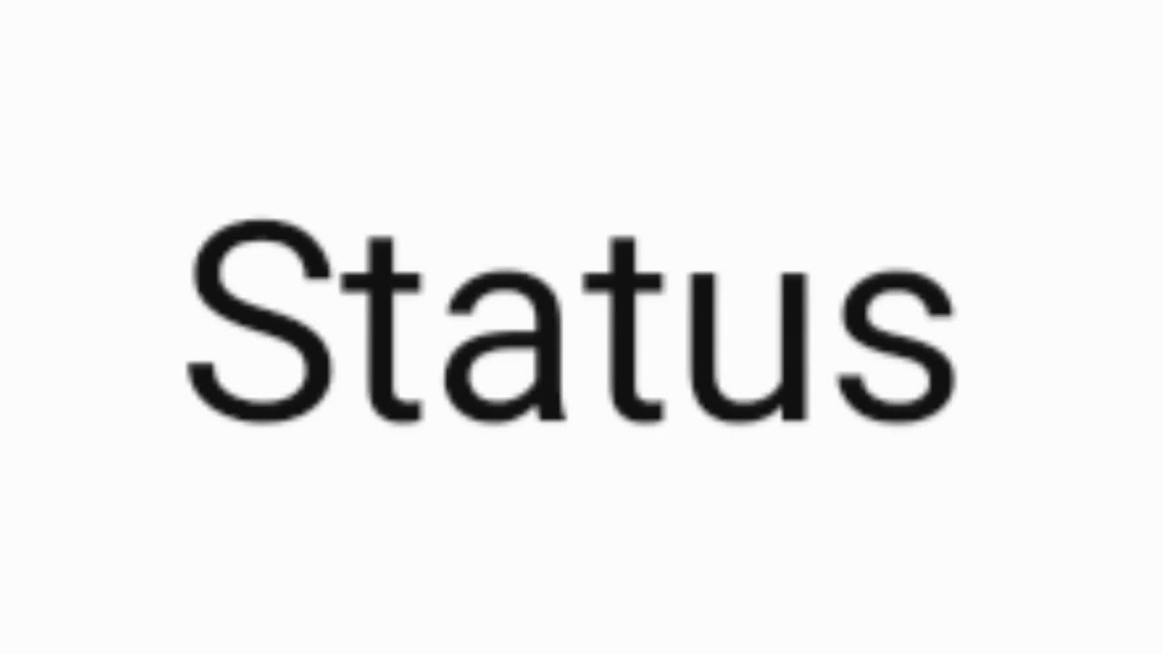 How to pronounce Status? YouTube