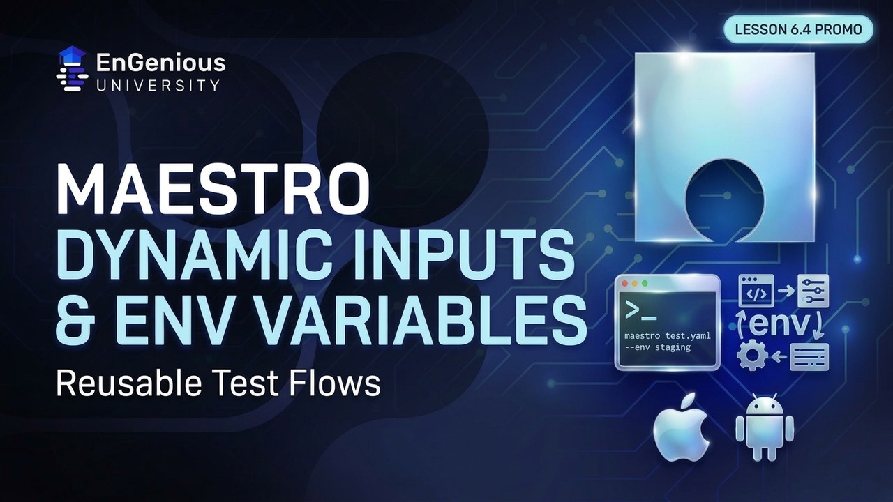 Maestro Course | Dynamic Test Inputs & Environment Control - YouTube