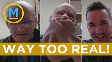 These realistic human masks look like they