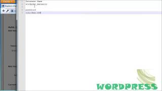 WP 3x Tutorial 8 Install Wordpress Manually