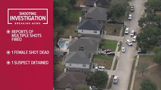 Suspect detained after woman shot, killed in Spring, Pct. 4 says