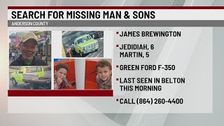Deputies search for missing father, sons in Anderson Co.