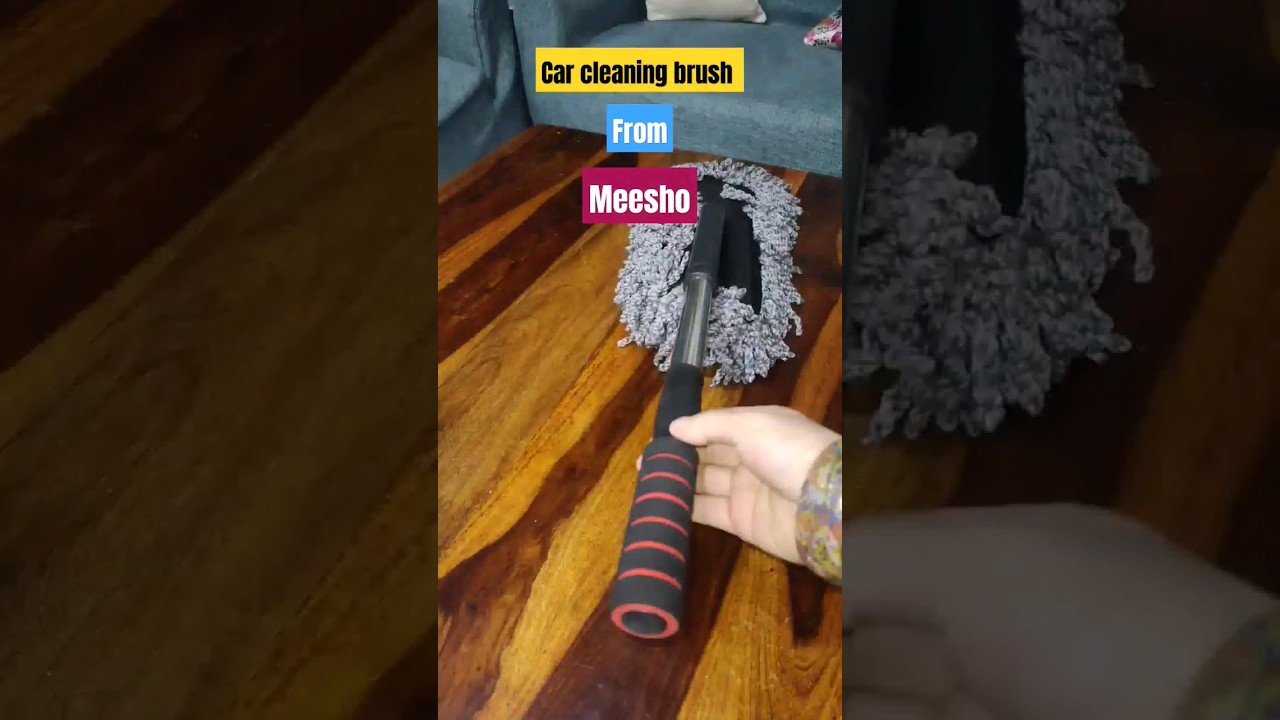 Microfiber Car Cleaning Brush from Meesho👍