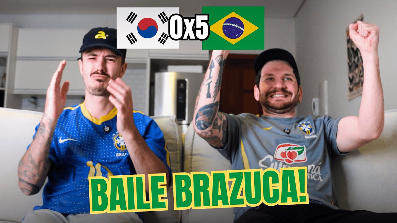 REACT BRASIL - Coréia do Sul 0 x 5 Brasil - AMISTOSO