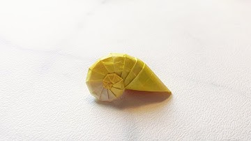 92. Origami conch 折纸海螺