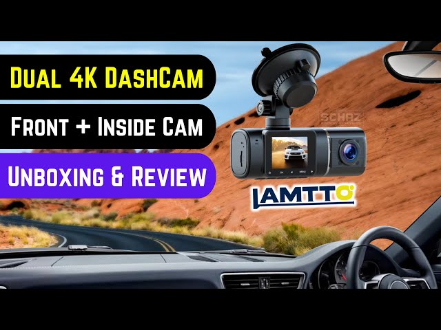 LAMTTO Dual Dash Cam Front and Inside 1080P Dash Camera for Cars 1.5  Display 170° Wide Angle Car Camera Driver Recorder with Motion Detection